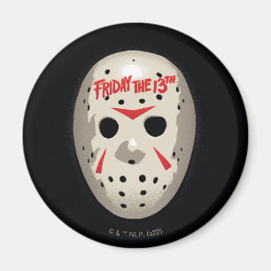 Friday the 13th   Hockey Mask Graphic Magnet
