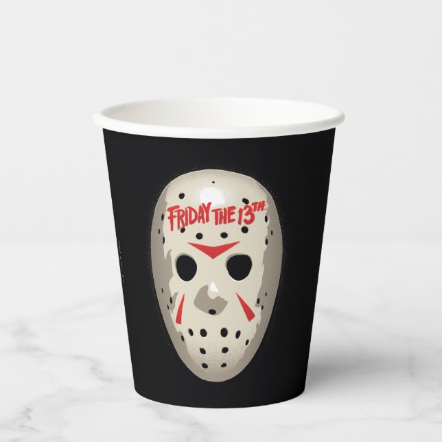 Friday the 13th | Hockey Mask Graphic Paper Cups (Front)