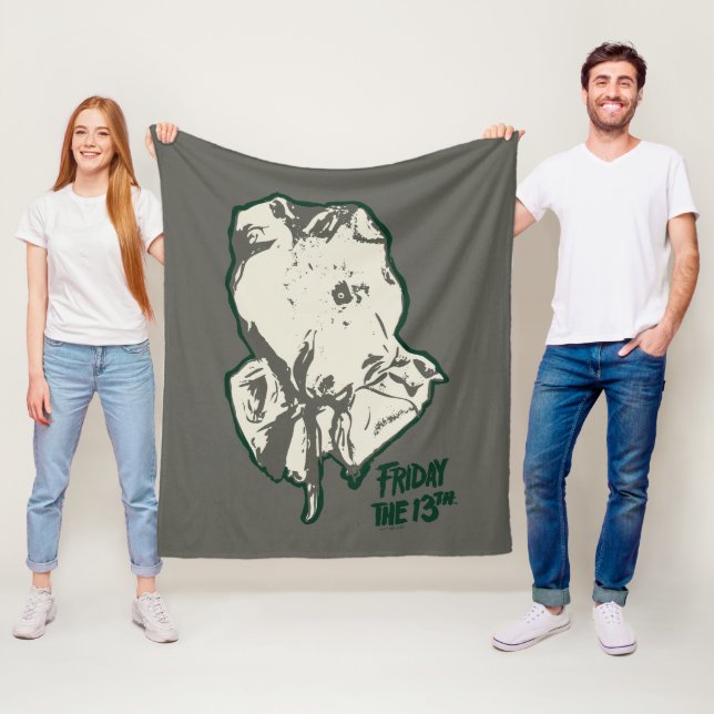 Friday the 13th | Jason Voorhees Burlap Sack Fleece Blanket (In Situ)