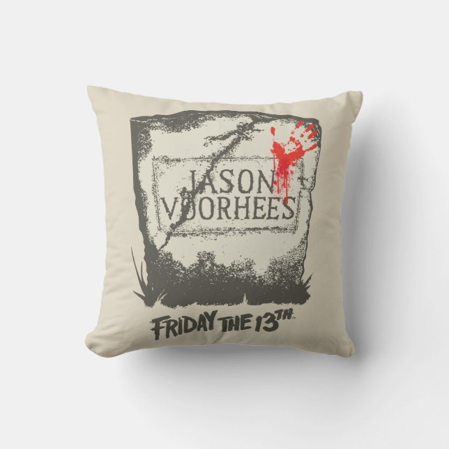 Friday the 13th | Jason Voorhees Headstone Cushion (Front)