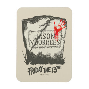 Friday the 13th   Jason Voorhees Headstone Magnet