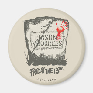 Friday the 13th   Jason Voorhees Headstone Magnet