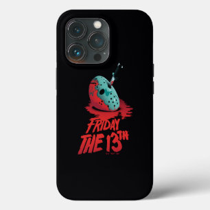 Friday the 13th Knife Through Blue Hockey Mask iPhone 13 Pro Case