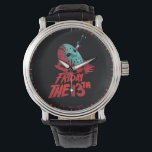 Friday the 13th | Knife Through Blue Hockey Mask Watch<br><div class="desc">Check out this blue illustration of the iconic movie poster featuring a knife through Jason Voorhees' hockey mask!</div>