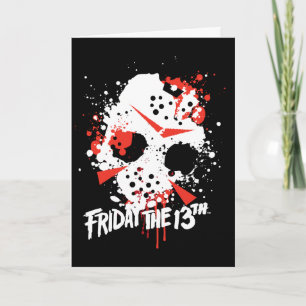 Friday the 13th   Paint Splatter Hockey Mask Card