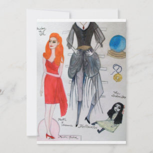 Friday the 13th Paper Doll Invitation