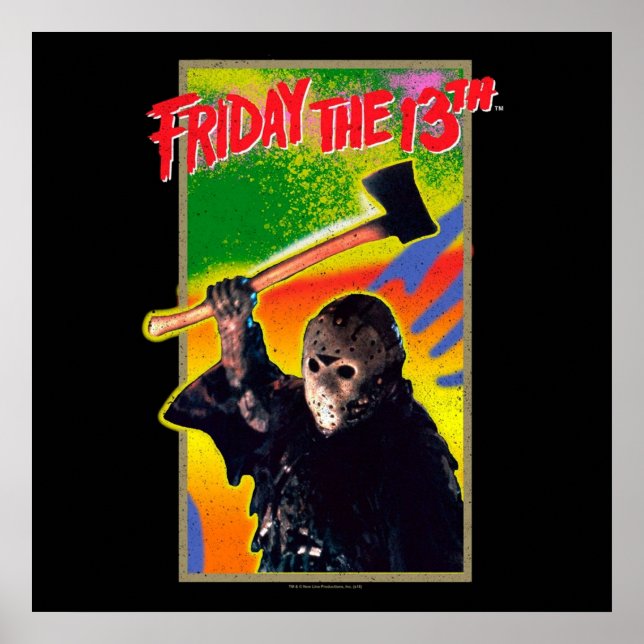 Friday The 13th Retro Game Poster (Front)