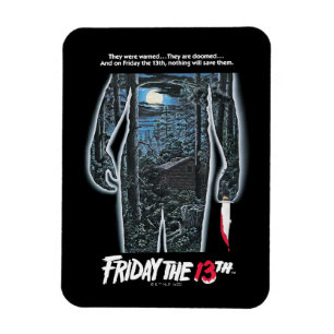 Friday the 13th Silhouette Camp Theatrical Art Magnet