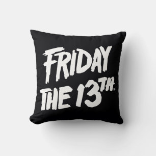 Friday the 13th   Stacked Painted Logo Cushion