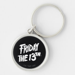 Friday the 13th   Stacked Painted Logo Key Ring