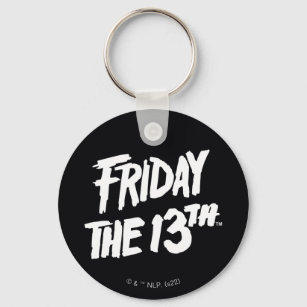 Friday the 13th   Stacked Painted Logo Key Ring