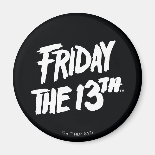 Friday the 13th | Stacked Painted Logo Magnet (Front)