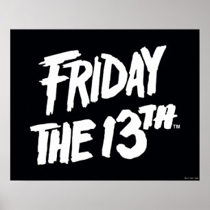 Friday the 13th Stacked Painted Logo Poster