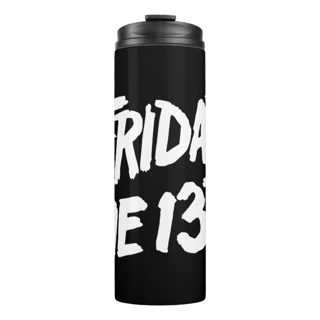 Friday the 13th | Stacked Painted Logo Thermal Tumbler (Front)