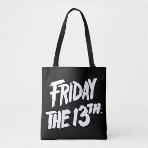 Friday the 13th   Stacked Painted Logo Tote Bag