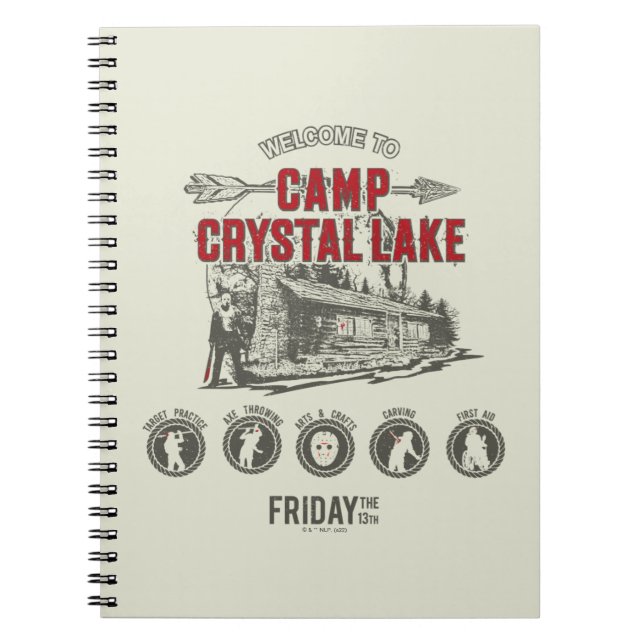 Friday the 13th | Welcome to Camp Crystal Lake Notebook (Front)