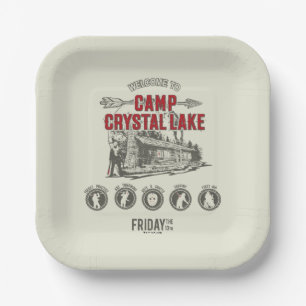 Friday the 13th   Welcome to Camp Crystal Lake Paper Plate