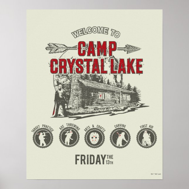 Friday the 13th | Welcome to Camp Crystal Lake Poster (Front)