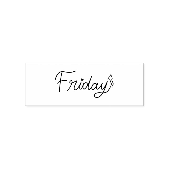 Friday Weekday Journal Design Self-inking Stamp (Design)