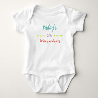 Friday's Child Baby Bodysuit