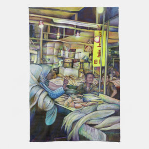 Friday's Fine Fresh Fish, Singapore Tea Towel