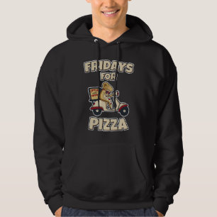 Fridays For Pizza Delivery Service Scooter Hoodie