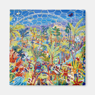 Fridge Art: Garden of Eden. The Eden Project Magnet