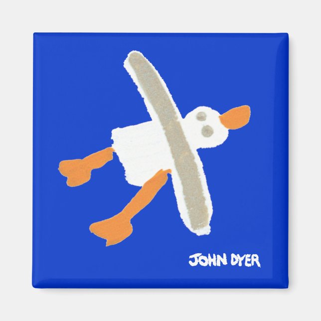 Fridge Art: Seagull Magnet (Front)