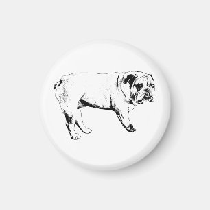 Fridge Cheer Bulldog Magnet