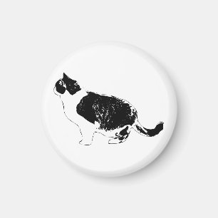 Fridge Feline, Bold Curve Magnet