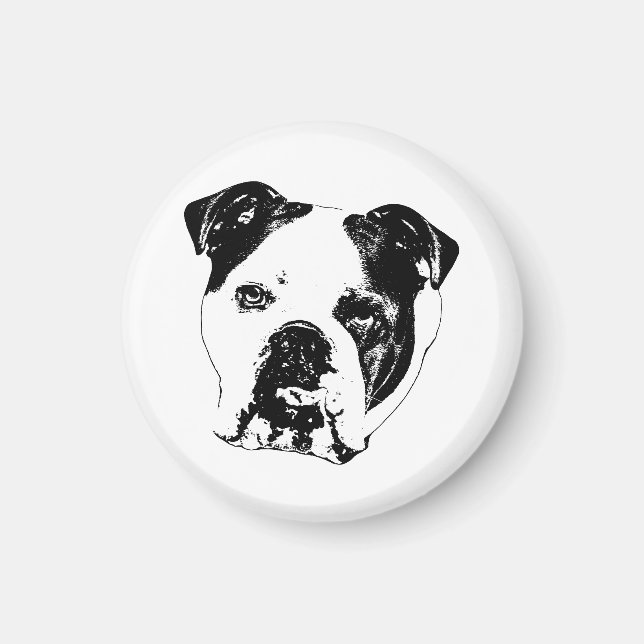 Fridge Focus Bulldog Magnet (Front)