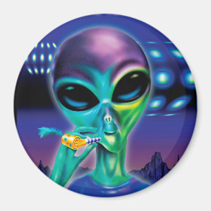 Fridge Magnet Alien take me to your Party