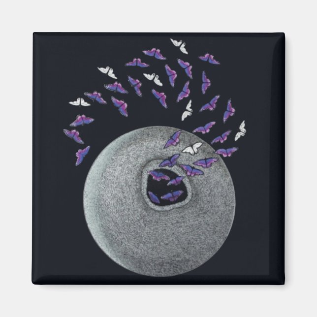 Fridge Magnet - Butterflies Emerging (Front)