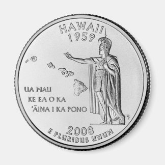 Fridge Magnet "Hawaii Quarter"