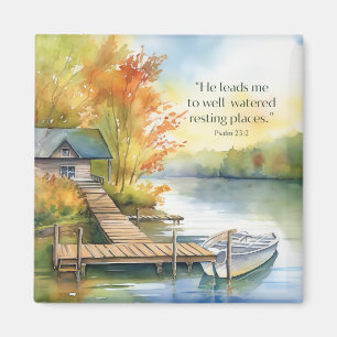 Fridge Magnet Tranquil Autum Lake PS23:2
