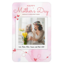 Fridge Photo Magnet for Mother's Day, Personalised