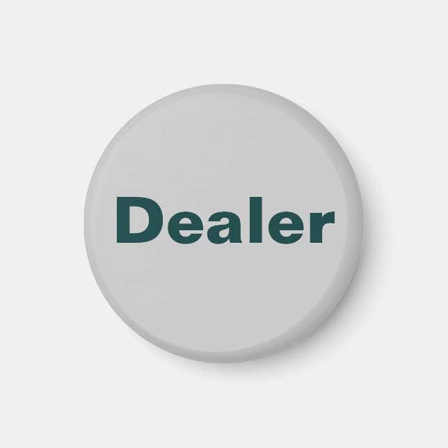 Fridge Poker TAG Action Magnet - Dealer (Front)