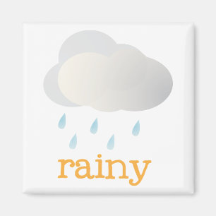 Fridge Weather - RAINY Magnet