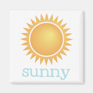 Fridge Weather - SUNNY Magnet