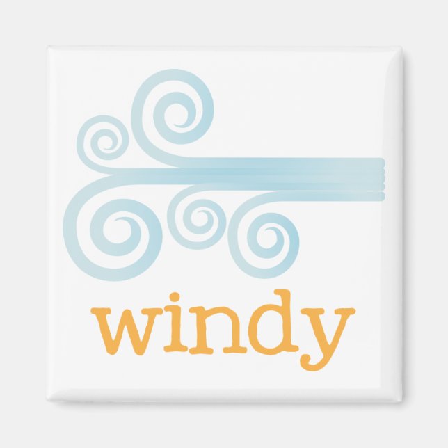 Fridge Weather - WINDY Magnet (Front)
