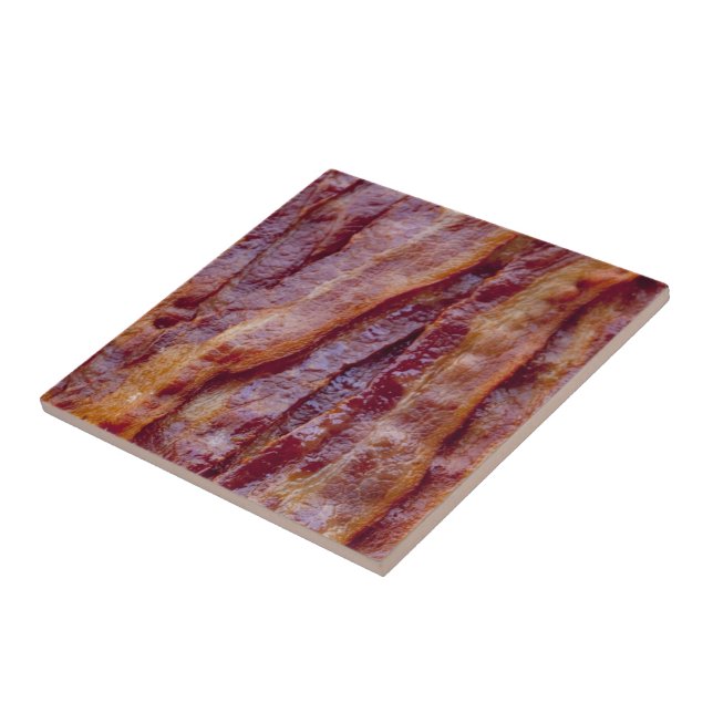 Fried bacon ceramic tile (Side)