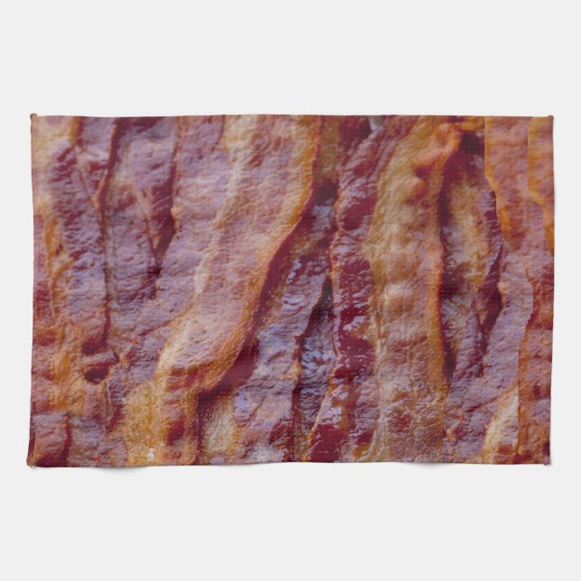 Fried bacon tea towel (Horizontal)