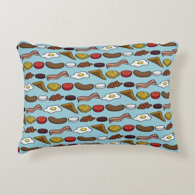 Fried Breakfast Decorative Cushion (Front)