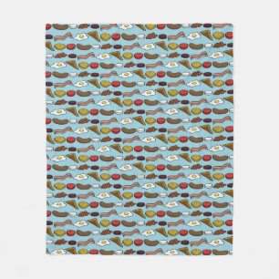 Fried Breakfast Fleece Blanket