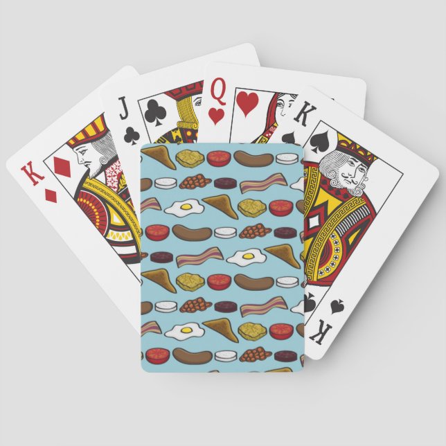Fried Breakfast Playing Cards (Back)