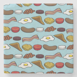 Fried Breakfast Stone Coaster