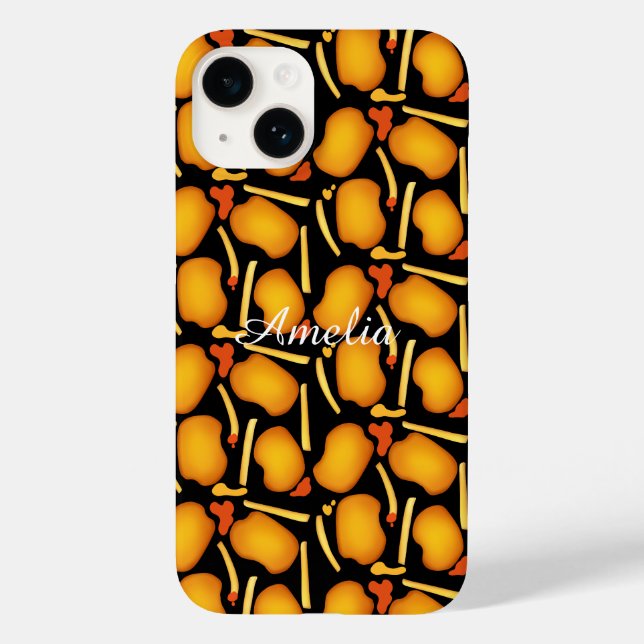 Fried Chicken Bites And Potato Fries Case-Mate iPhone Case (Back)