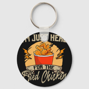 Fried Chicken Bucket Food Lover Restaurant Chef Ki Key Ring