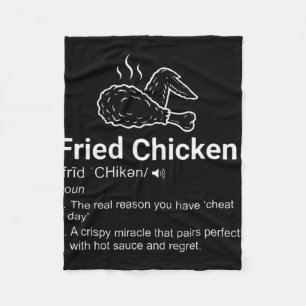 Fried Chicken Definition Funny Dictionary Noun Foo Fleece Blanket