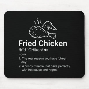 Fried Chicken Definition Funny Dictionary Noun Foo Mouse Pad